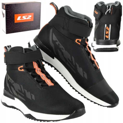Мотоциклетные ботинки LS2 Acrux Man Black H-V Orange 41