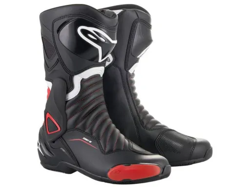 ботинки S-MX 6, ALPINESTARS (чёрные/красные, размер 36)