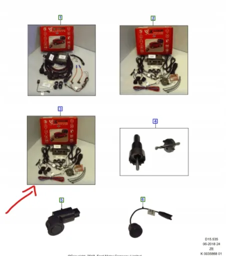 A66SX-15A866-BAB - КОМПЛЕКТ ДАТЧИКОВ ПАРКОВКИ ЗАДНИЕ FORD MONDEO MUSTANG