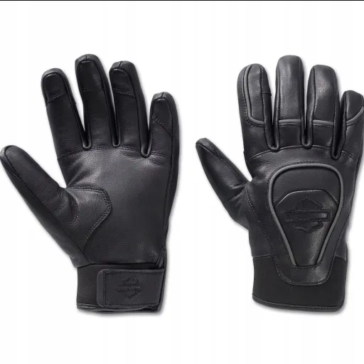 ЖЕНСКИЕ КОЖАНЫЕ ПЕРЧАТКИ HARLEY DAVIDSON OVATION ЧЕРНЫЕ S