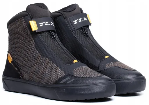TCX IKASU 2 AIR BLACK OCHER КОРОТКИЕ ГОРОДСКИЕ МОТОЦИКЛЕТНЫЕ БОТИНКИ