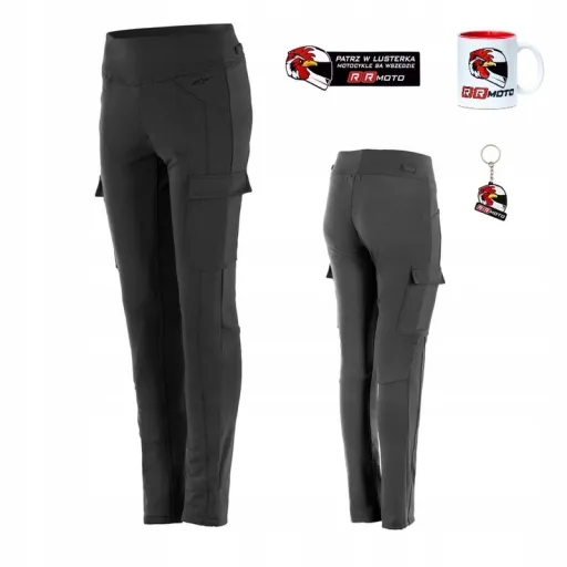 Джинсы ALPINESTARS IRIA LADY BLACK, чёрные, ПОДАРКИ
